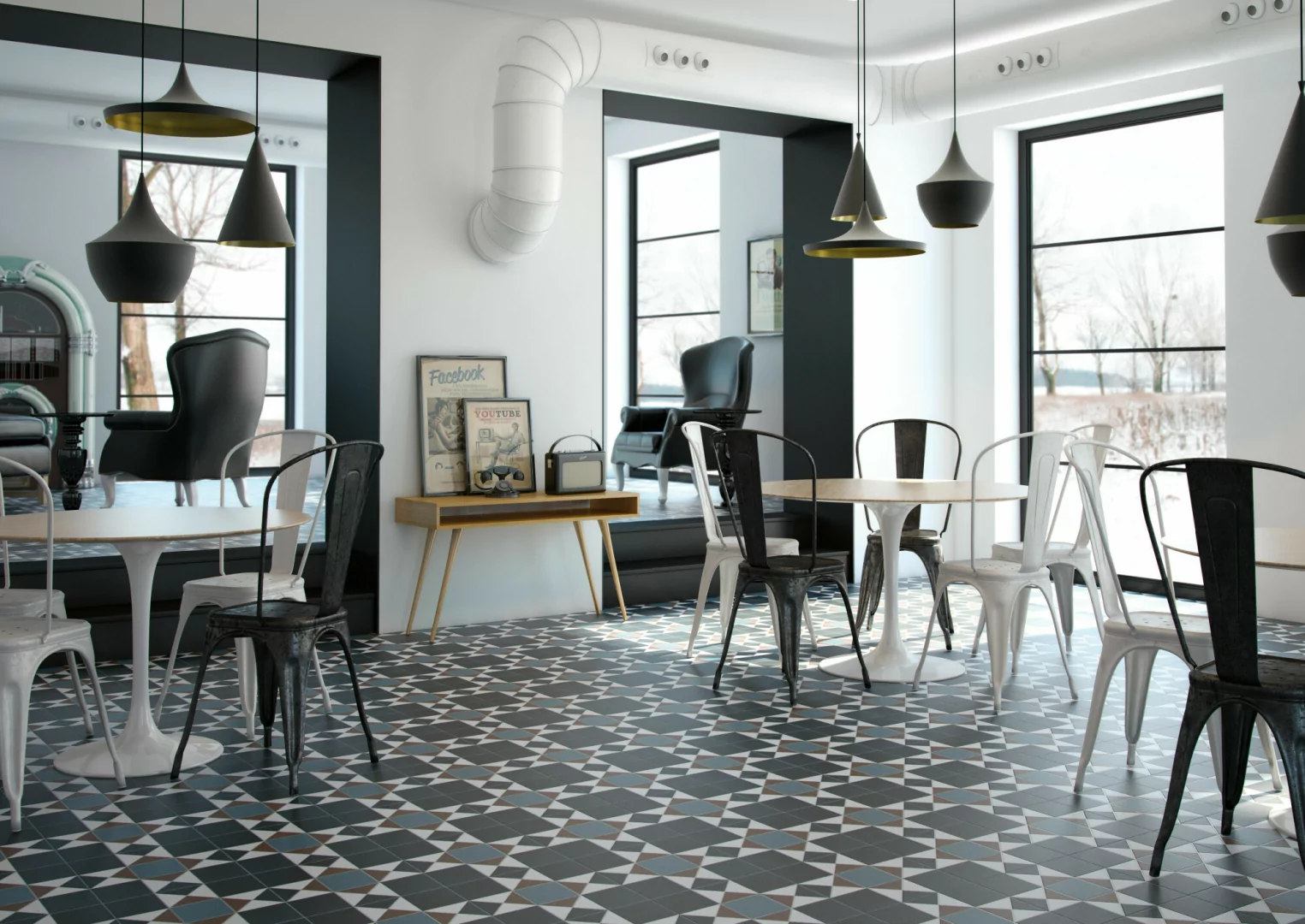 Colección MAAT de Tiles in Mind en cocina y salón