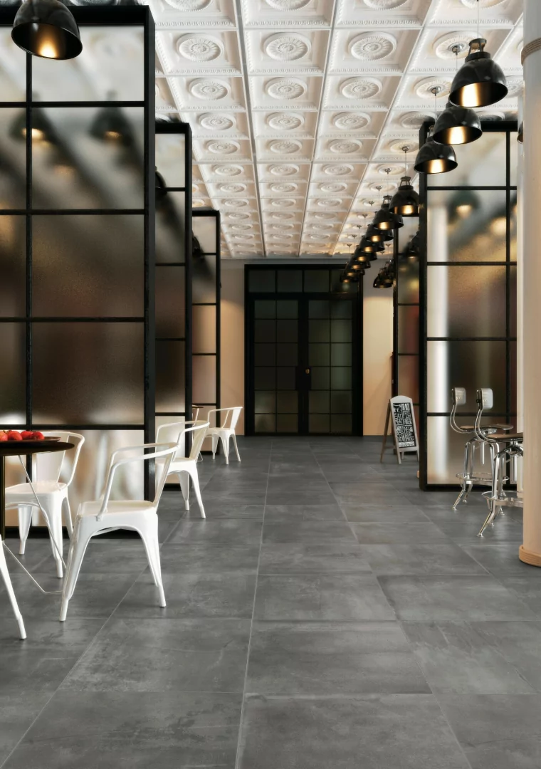 Colección MAYYA de Tiles in Mind en un salón